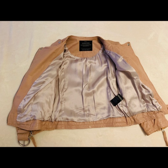 ALL SAINTS Moto Leather Jacket - Picture 3 of 8